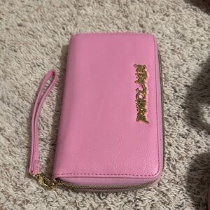 Betsey Johnson Pink Wristlet Wallet